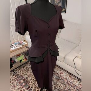 Faith Eggplant Wiggle Dress by Stop Staring. Size Large